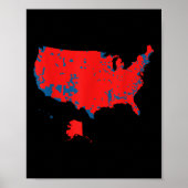 2025年選挙結果の正確な地図 ポスター (正面)