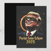 2025年部分日食 天文学 トランプ セーブザデート (正面/裏面)