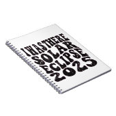 2025年部分食太陽の食があった ノートブック (右側)