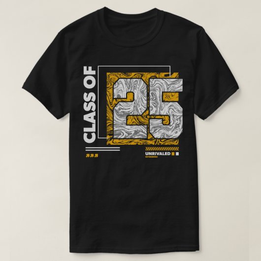 2025年都市型路面摩耗卒業式クラス Tシャツ (デザイン正面)