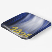 2025年金ゴールド卒業スポットライト ペーパープレート (傾斜あり)