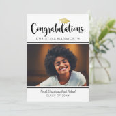 2025年金ゴールド卒業写真 招待状 (スタンド正面)