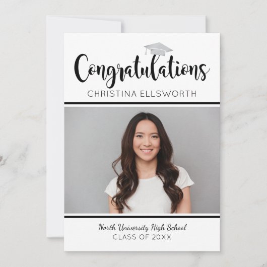 2025年銀卒業記念写真 招待状 (正面)