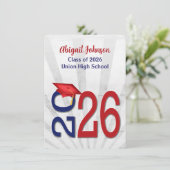 2025年青赤スクールカラー卒業 招待状 (スタンド正面)