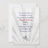 2025年青赤スクールカラー卒業 招待状 (裏面)