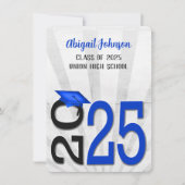 2025年青黒学卒卒業 招待状 (正面)