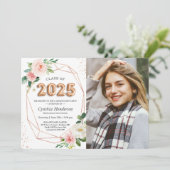 2025年風船の文字のクラス写真卒業 招待状 (スタンド正面)