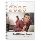 2025年高校卒業ノートのクラス ノートブック (正面)