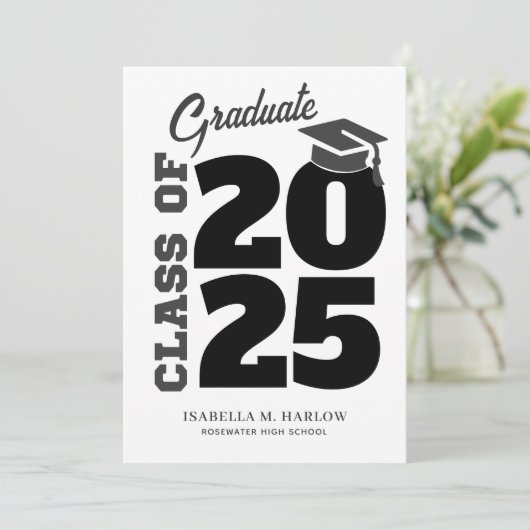 2025年高校卒業写真のクラス 案内状 (スタンド正面)