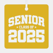 2025年高校卒業年後期課程 メタルオーナメント (正面)