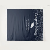 2025年高校卒業背景のクラス タペストリー (正面(横))