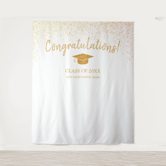 2025年高校卒業背景のクラス タペストリー (正面)