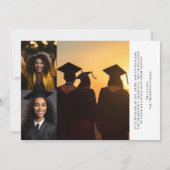 2025年高校生写真数々の卒業 案内状 (裏面)