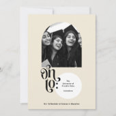 2025年高校進学のクラス卒業 案内状 (正面)