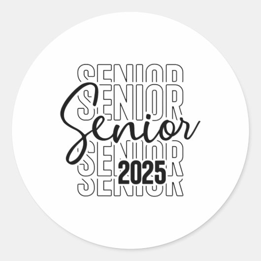2025年高等大学卒業 ラウンドシール (正面)