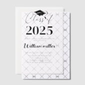2025年高等学校卒業ミニマル科 ベラム紙招待状 (オフセット (招待状))