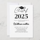 2025年高等学校卒業ミニマル科 招待状 (正面)