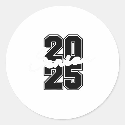 2025年高等学校卒業Wのクラス ラウンドシール (正面)