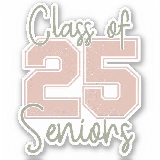 2025年高齢者のクラス シール (正面)