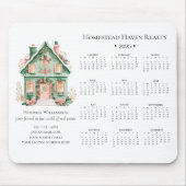 2025年魅力的財実在のカレンダー マウスパッド (正面)