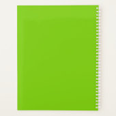 2025年黄緑カレンダー(Janz) プランナー手帳 (裏面)