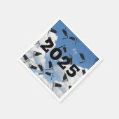 2025年黒卒業ハット・イン・スカイ スタンダードカクテルナプキン (角)