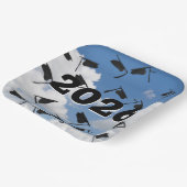 2025年黒卒業ハット・イン・スカイ ペーパープレート (傾斜あり)