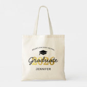 2025年黒金ゴールド大学院生ギフト トートバッグ (裏面)