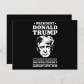 2025年1月の大統領就任日47D Jトランプ ポストカード (正面/裏面)