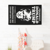 2025年1月の大統領就任日47D Jトランプ 横断幕 (インサイチュ)