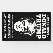 2025年1月の大統領就任日47D Jトランプ 横断幕 (横)