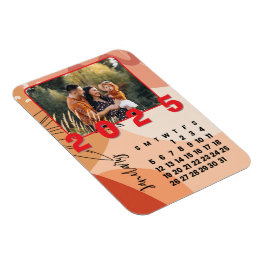 2025年1月カレンダファミリーフォト マグネット