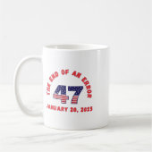 2025年1月20おもしろい日のエラー開始 コーヒーマグカップ (左)