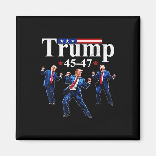 2025年1月20日の就任式のトランプ・ダンス マグネット (正面)