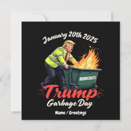 2025年1月20日トランプごみ日が政治的に火花 招待状