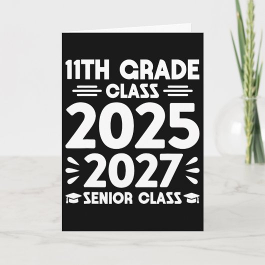 2025年11年生 未来のシニア 2027年卒業 カード (正面)