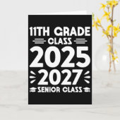 2025年11年生 未来のシニア 2027年卒業 カード (黄色い花)