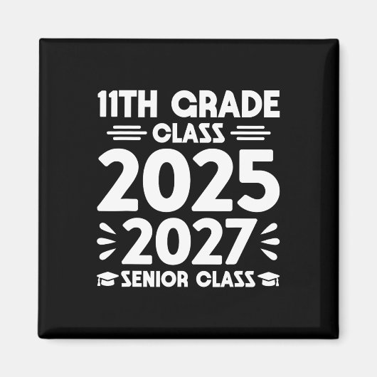 2025年11年生 2027年卒業予定 シニア マグネット (正面)