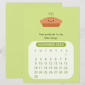 2025年11月やる気が出る月間カレンダー 招待状 (正面/裏面)