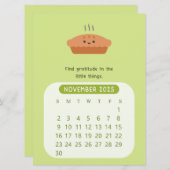 2025年11月月間モチベーションカレンダー 招待状 (正面/裏面)