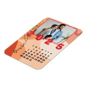 2025年12月カレンダー家族の写真 マグネット (左側)