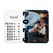 2025年12月カレン威厳があるダー月の家族写真 マグネット (横)