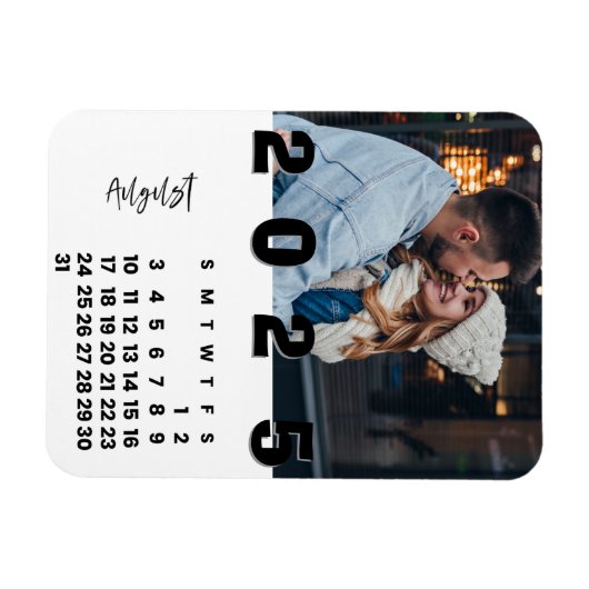 2025年12月カレン威厳があるダー月の家族写真 マグネット (横)