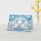 2025年12月クリスマス月 カード (黄色い花)