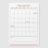 2025年2月磁気暦 (正面)