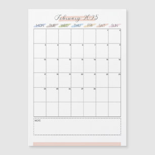 2025年2月 個別月マグネットカード