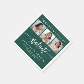 2025年3フォトグリーンおめでとう院生 スタンダードカクテルナプキン (角)