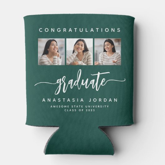 2025年3フォトグリーンおめでとう院生 缶クーラー (裏面)