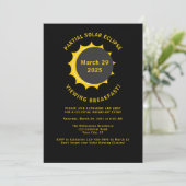 2025年3月太陽のEclipse Breakfast Viewingパーティー 招待状 (スタンド正面)