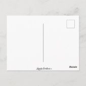 2025年4月モダン灰色カレンダー ポストカード (裏面)